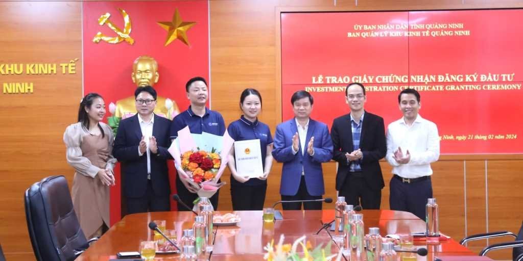 Quảng Ninh: Thêm 2 dự án FDI với tổng mức đầu tư trên 330 triệu USD được trao chứng nhận đầu tư