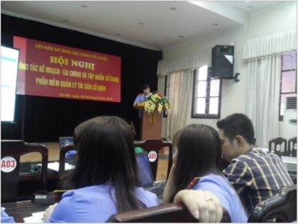 Viện kiểm sát nhân dân thành phố Hà Nội triển khai Phần mềm Quản lý tài sản cố định
