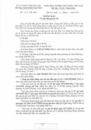 trung tam dich vu dau gia tai san tinh ben tre dau gia qsdd