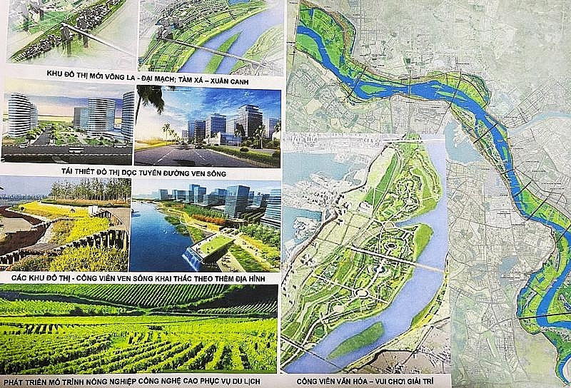 Phê duyệt Quy hoạch phân khu đô thị sông Hồng đi qua 13 quận, huyện