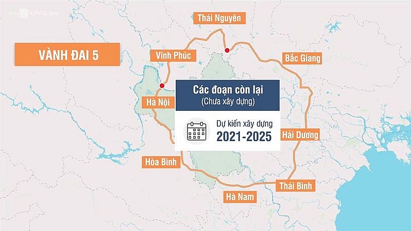 Bắc Giang đề nghị hỗ trợ 1.330 tỷ đồng đầu tư vành đai 5 dài hơn 51km