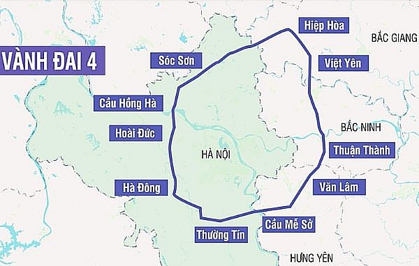 Hà Nội: Hoàn thành giải phóng mặt bằng Dự án đường Vành đai 4 - Vùng Thủ đô trong quý IV/2023