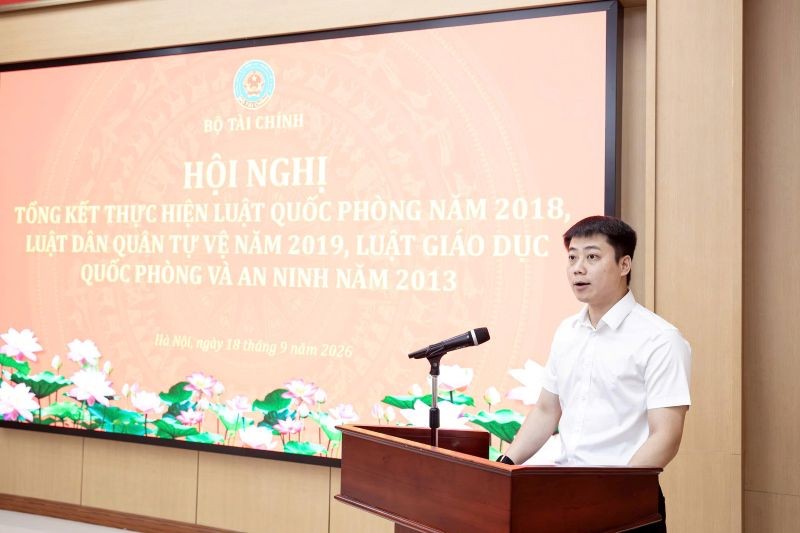 Bộ Tài chính tổng kết thực hiện 3 luật quốc phòng trước yêu cầu mới