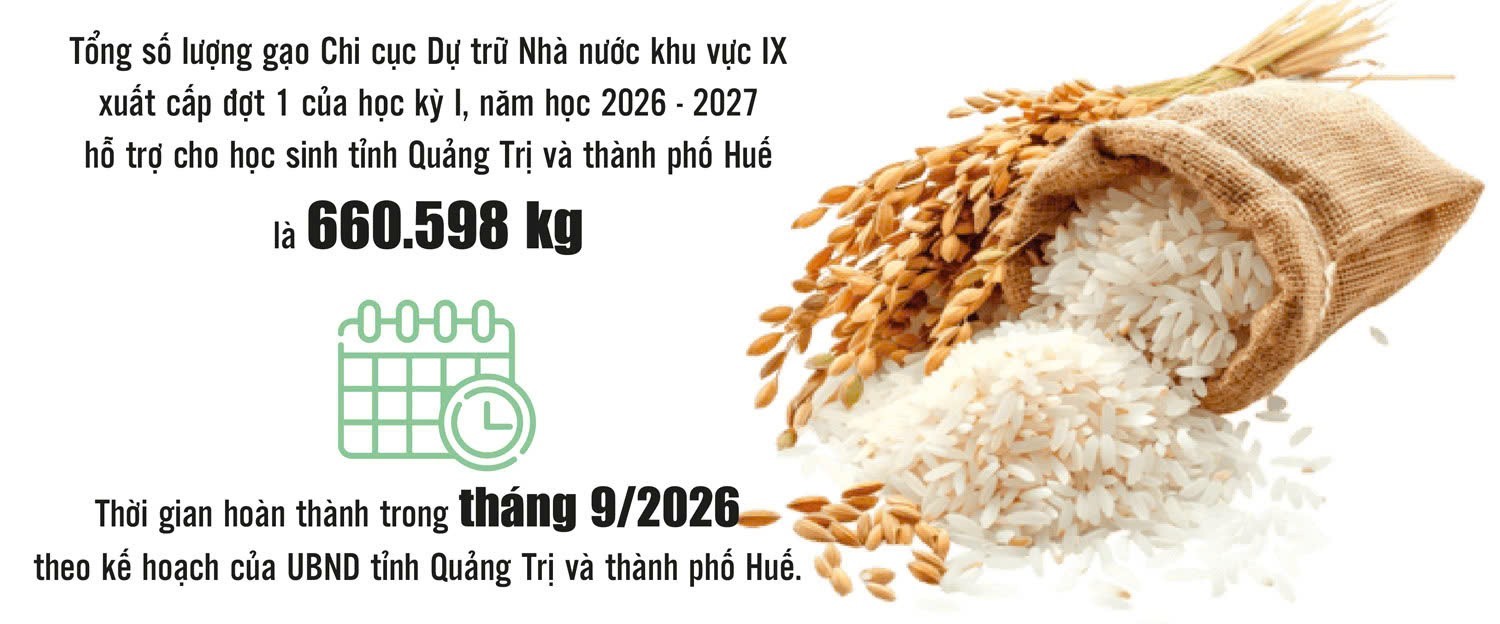 Chi cục Dự trữ Nhà nước khu vực IX: Về đích xuất cấp đợt 1 hơn 660 tấn gạo hỗ trợ học sinh Chi cục Dự trữ Nhà nước khu vực IX: Về đích xuất cấp đợt 1 hơn 660 tấn gạo hỗ trợ học sinh