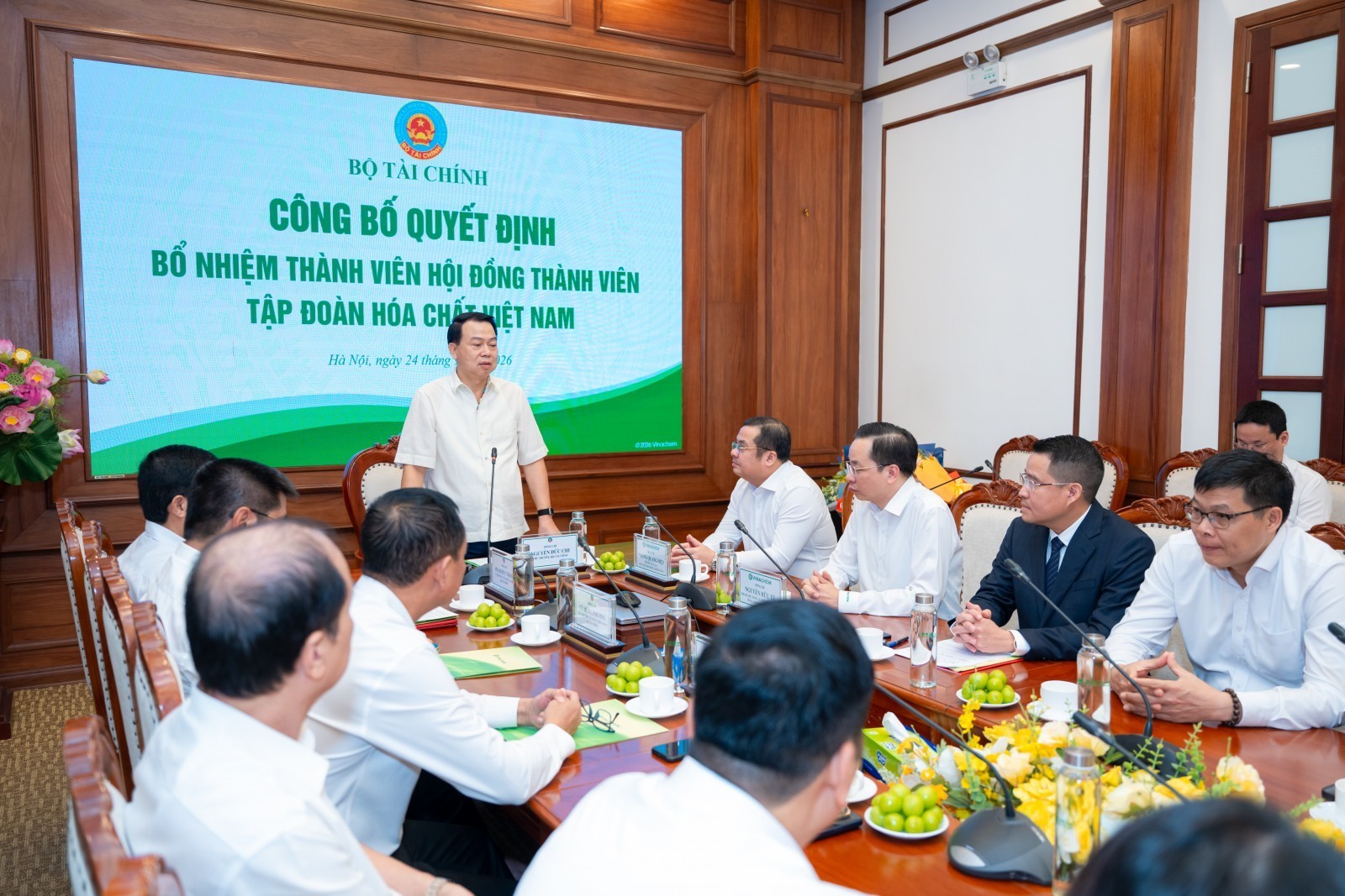 Công bố quyết định bổ nhiệm Thành viên Hội đồng thành viên Tập đoàn Hóa chất Việt Nam Công bố quyết định bổ nhiệm Thành viên Hội đồng thành viên Tập đoàn Hóa chất Việt Nam