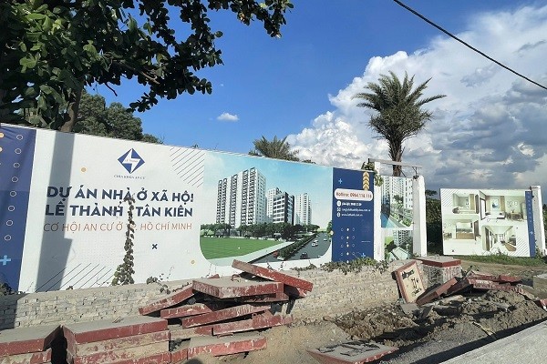 Dự án nhà ở xã hội Lê Thành Tân Kiên tại Bình Chánh, TP.HCM. (Ảnh: Lê Toàn). Dự án nhà ở xã hội Lê Thành Tân Kiên tại Bình Chánh, TP.HCM. (Ảnh: Lê Toàn).