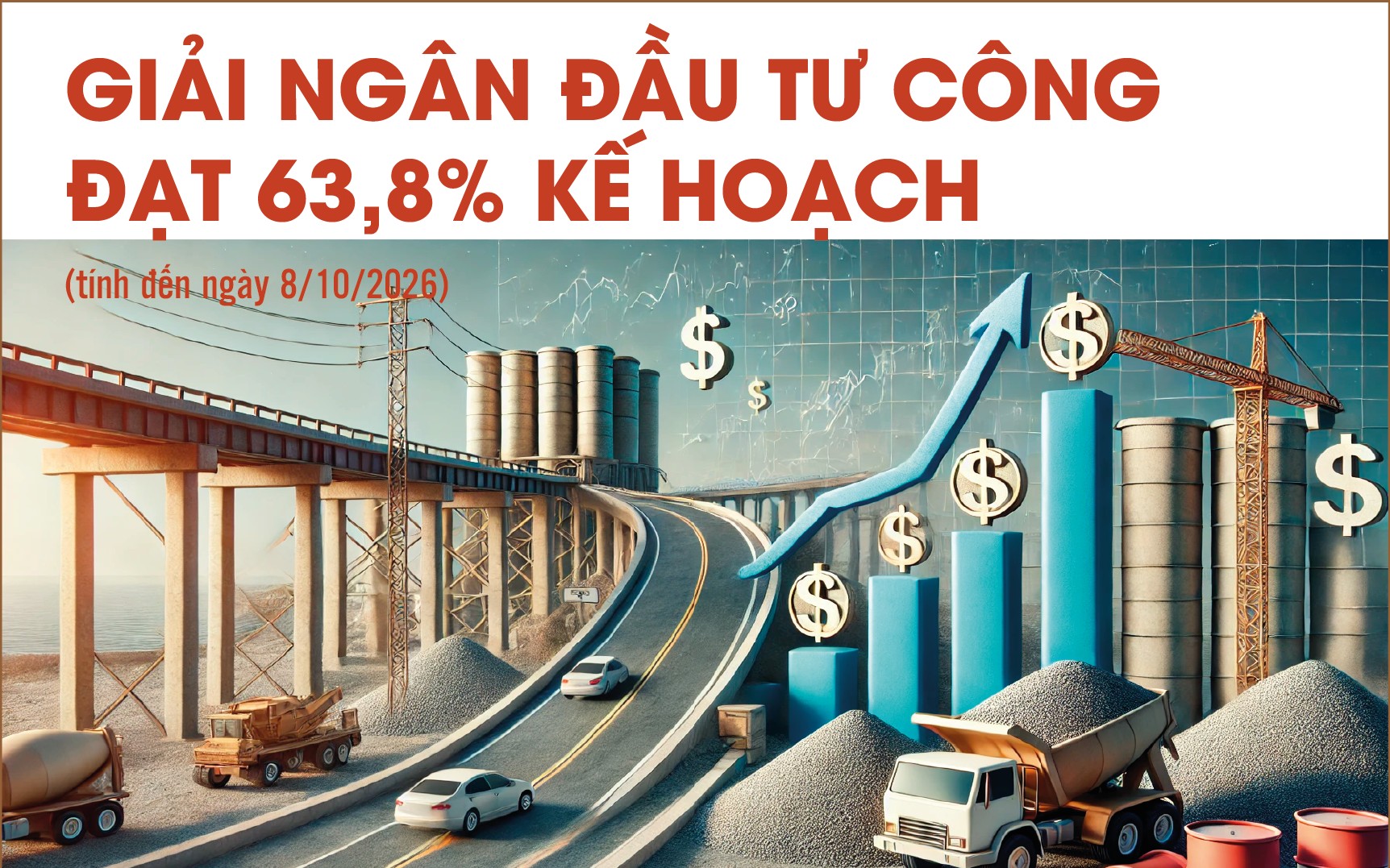 Infographics: Giải ngân vốn đầu tư công cả nước đạt 652.125,4 tỷ đồng