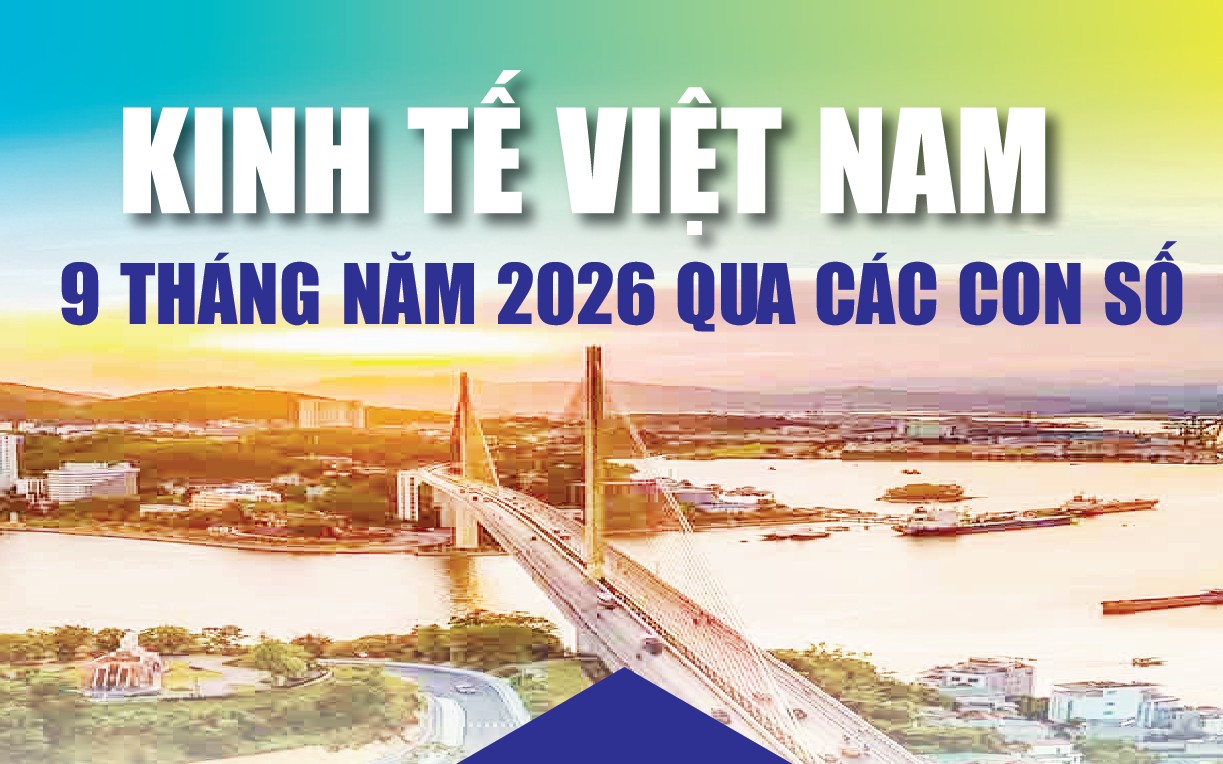 Infographics: Những điểm sáng kinh tế Việt Nam 9 tháng năm 2026 qua các con số