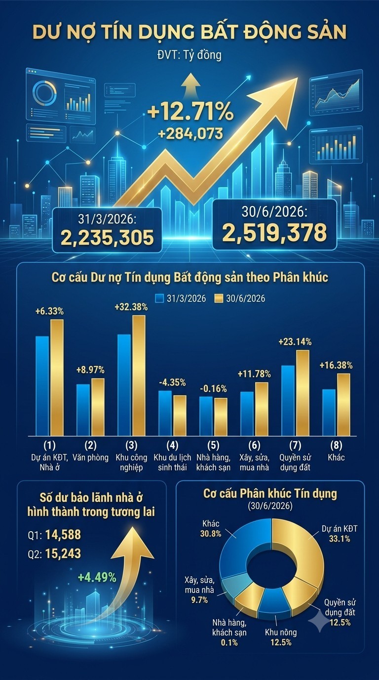 Khả năng tiếp cận vốn tín dụng doanh nghiệp bất động sản có sự phân hóa rõ Khả năng tiếp cận vốn tín dụng doanh nghiệp bất động sản có sự phân hóa rõ