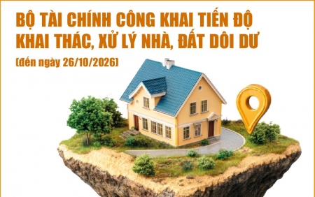 Infographics: Cả nước còn 10.403 cơ sở nhà, đất dôi dư chưa hoàn thành xử lý