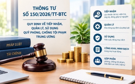 Quy định về tiếp nhận, quản lý, sử dụng Quỹ phòng, chống tội phạm trung ương