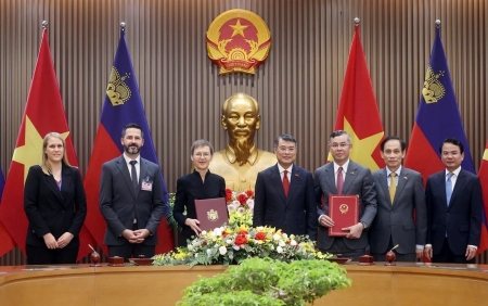 Việt Nam và Công quốc Lích-then-xtai-in ký Hiệp định tránh đánh thuế hai lần, thúc đẩy hợp tác kinh tế và đầu tư song phương