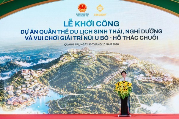 Quảng Trị: Khởi công quần thể du lịch sinh thái núi U Bò – hồ Thác Chuối với tổng vốn 16.234 tỷ đồng do Sun Group là chủ đầu tư Quảng Trị: Khởi công quần thể du lịch sinh thái núi U Bò – hồ Thác Chuối với tổng vốn 16.234 tỷ đồng do Sun Group là chủ đầu tư