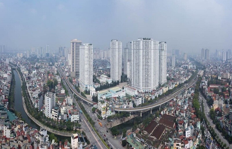 Một góc khu đô thị Vinhomes Royal city Hà Nội.